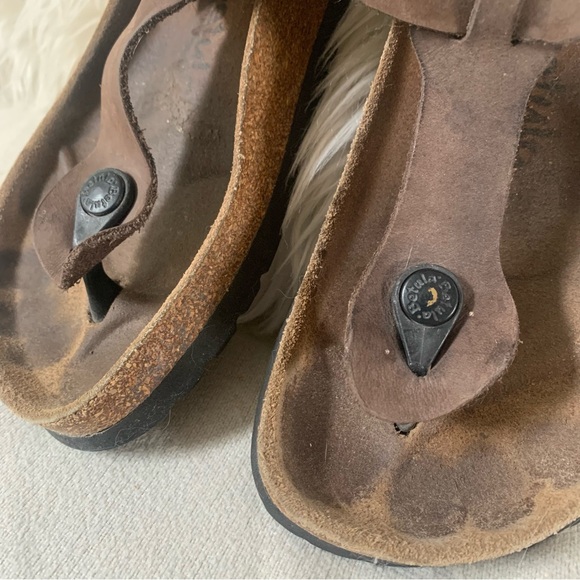 Betula Birkenstocks Brown Suede Leather Sandals - Picture 5 of 12